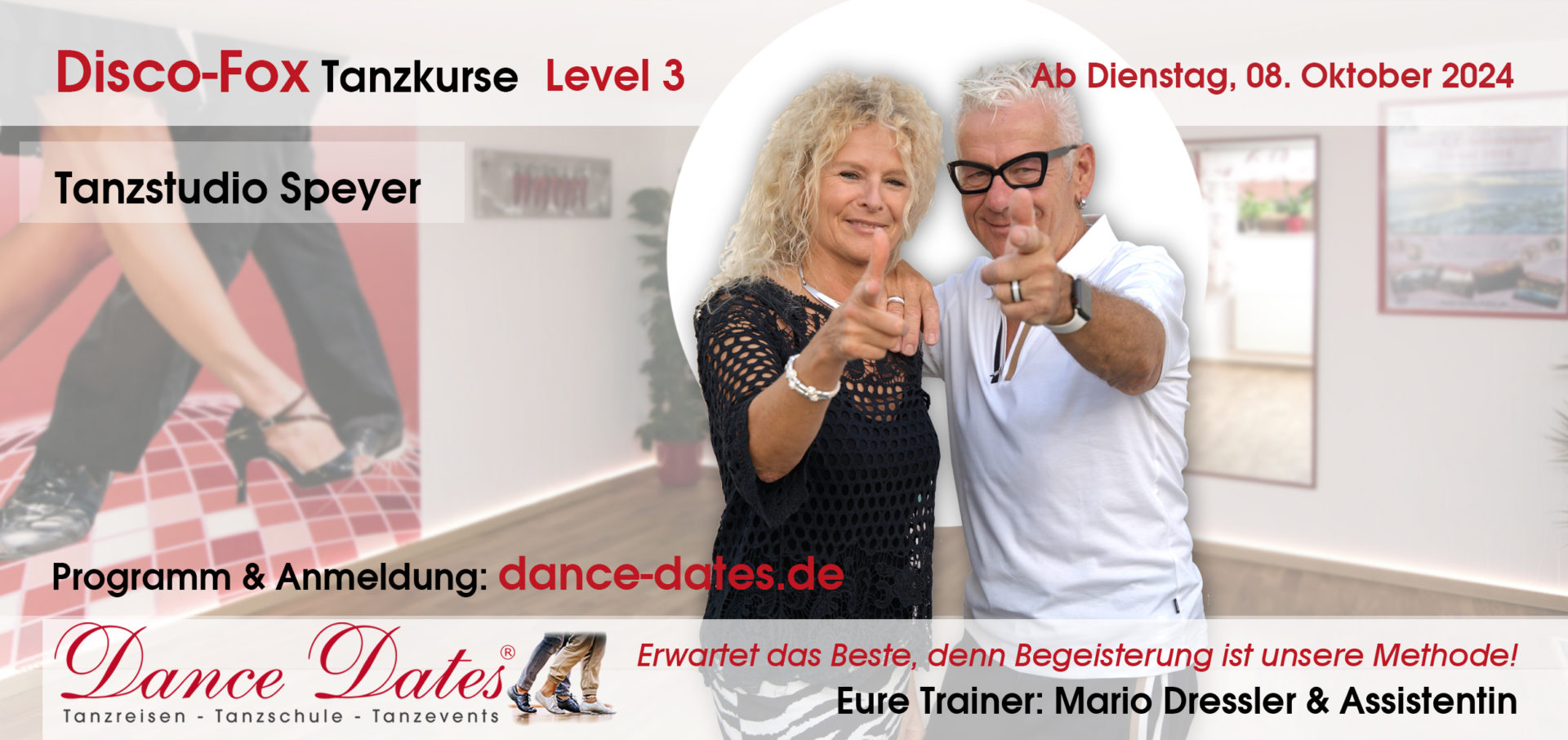 START: Disco-Fox-Tanzkurse in der Tanzschule Speyer